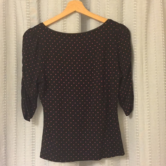 White House Black Market Polka Dot Top - Picture 3 of 3